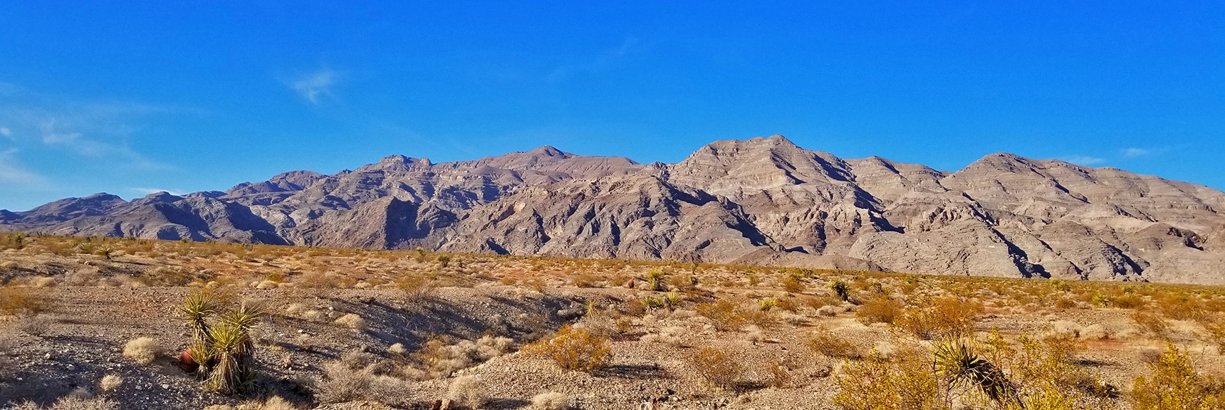 Gass Peak Viewed from Base of Pass at Power Lines | Gass Peak Road Circuit | Desert National Wildlife Refuge | Nevada