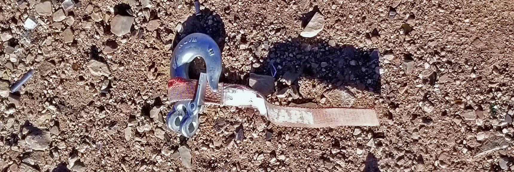 Old Carabiner Found on Lucky Strike Rd. Used to Help Vehicles Up That First Incline? | Angel Peak via Lucky Strike Road | Mt Charleston Wilderness | Spring Mountains, Nevada