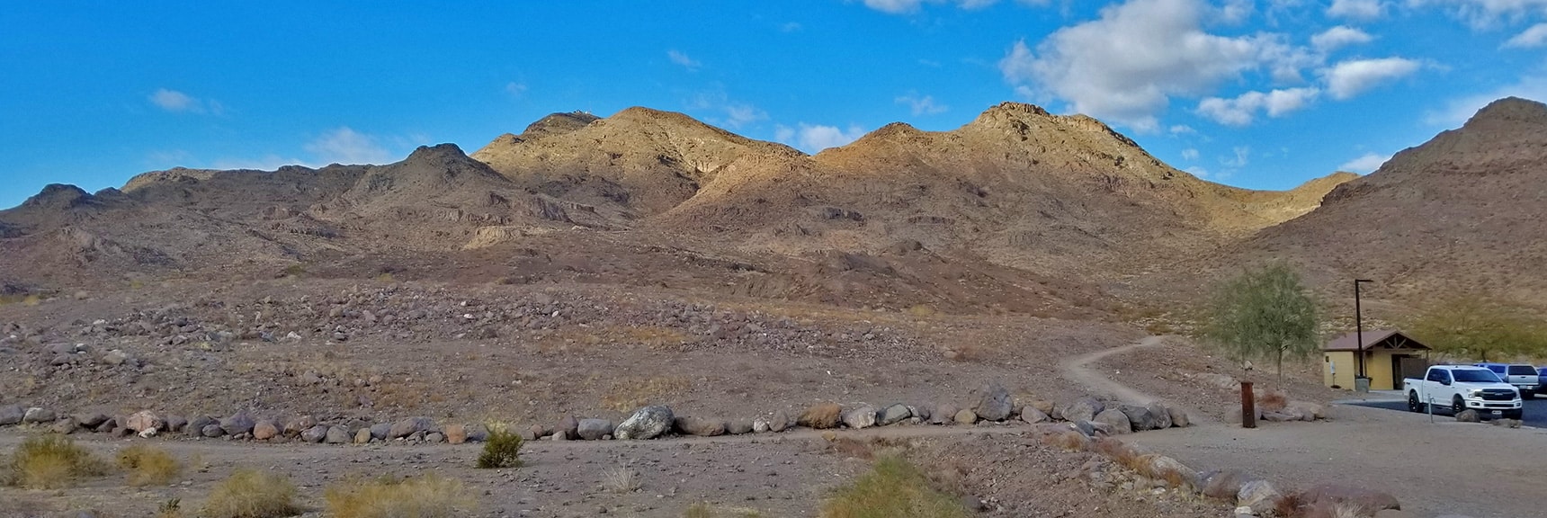 View Up Sloan Canyon Area from the McCullough Hills Trailhead | McCullough Hills Trail in Sloan Canyon National Conservation Area, Nevada