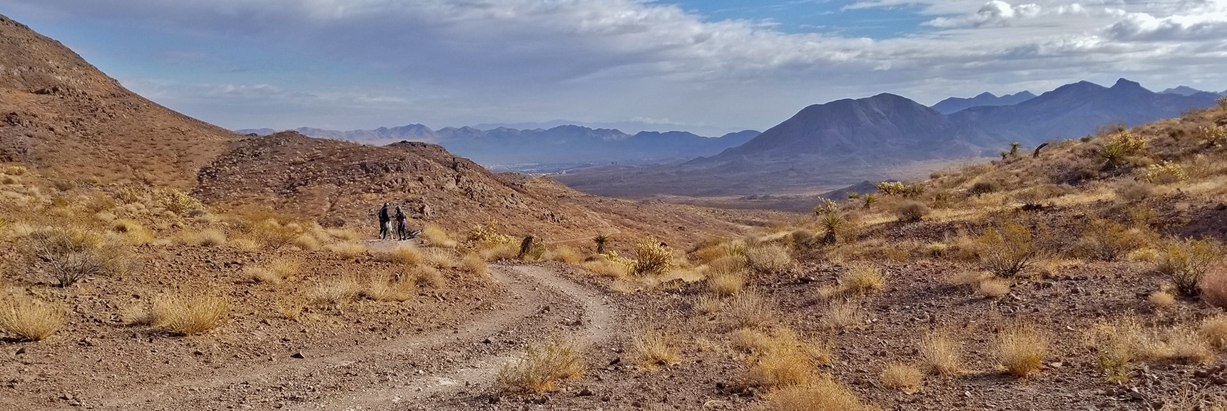 Looking Back Toward Henderson, the Lake Mead Area and Beyond | McCullough Hills Trail in Sloan Canyon National Conservation Area, Nevada