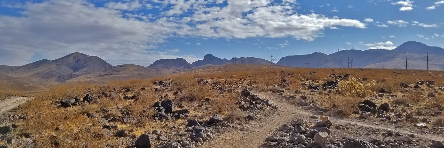 View Back Up the Trail from Near Anthem | McCullough Hills Trail in Sloan Canyon National Conservation Area, Nevada
