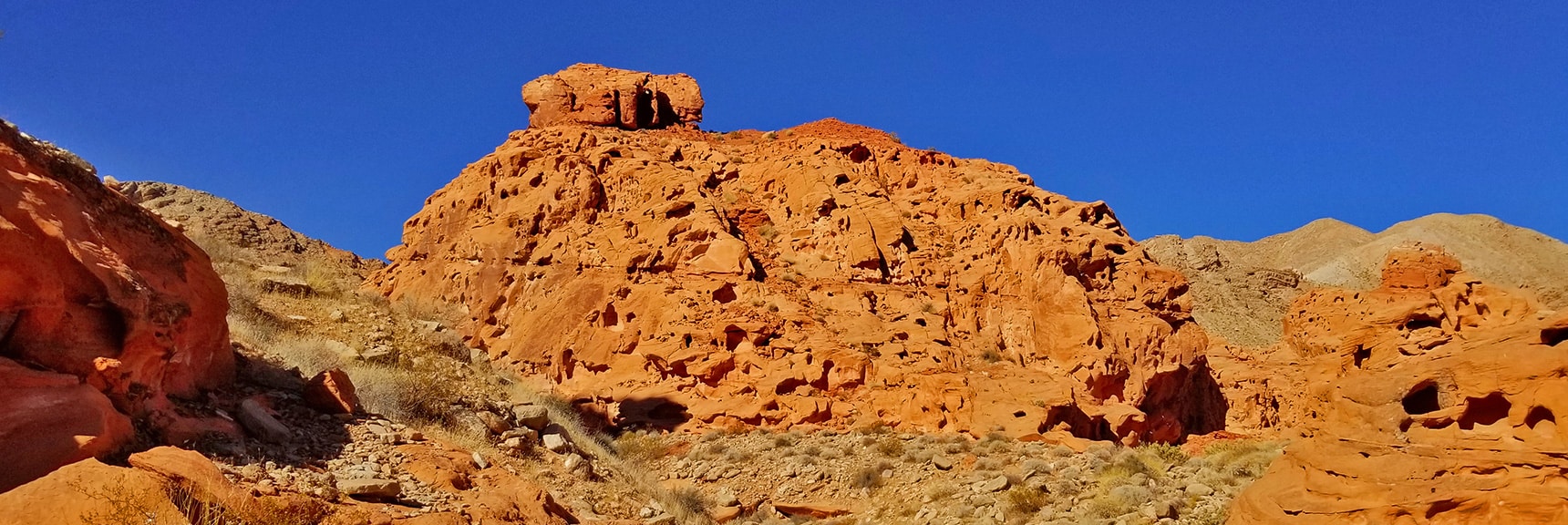 Huge Mound of Jurassic Era Aztec Red Rock | Bowl of Fire, Lake Mead National Recreation Area, Nevada