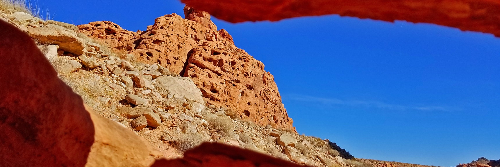 Intricate Openings in Jurassic Era Aztec Red Rock | Bowl of Fire, Lake Mead National Recreation Area, Nevada