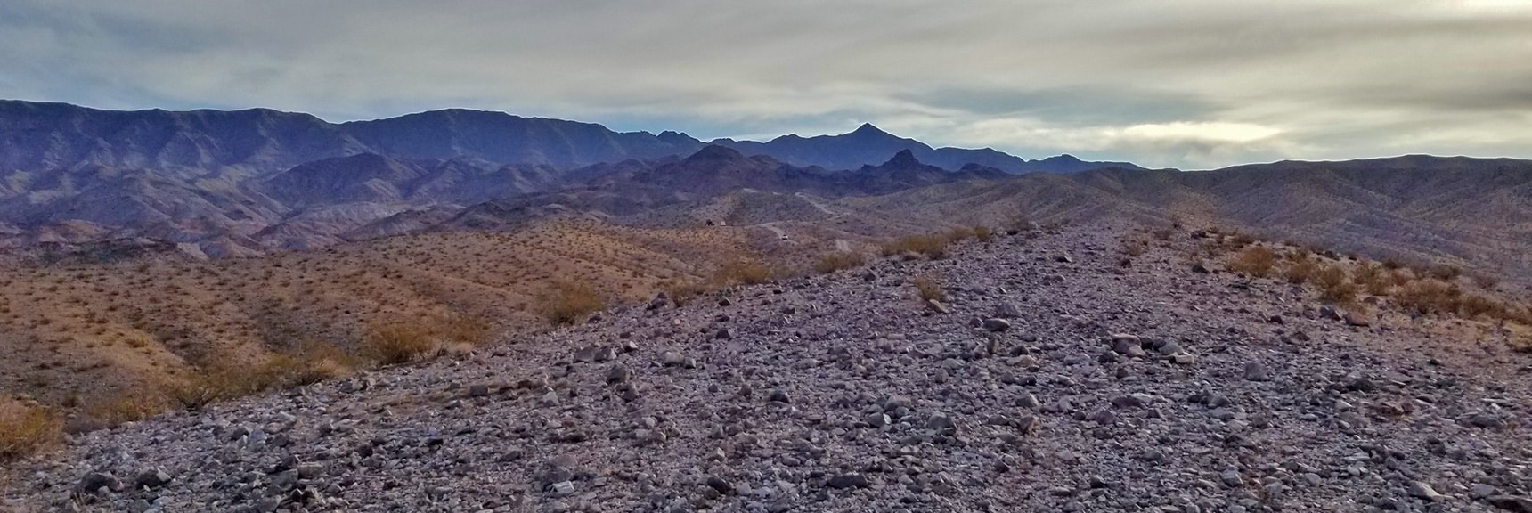 View Up North Mine Access Rd Toward Mt. Wilson | Fortification Hill | Lake Mead National Recreation Area, Arizona