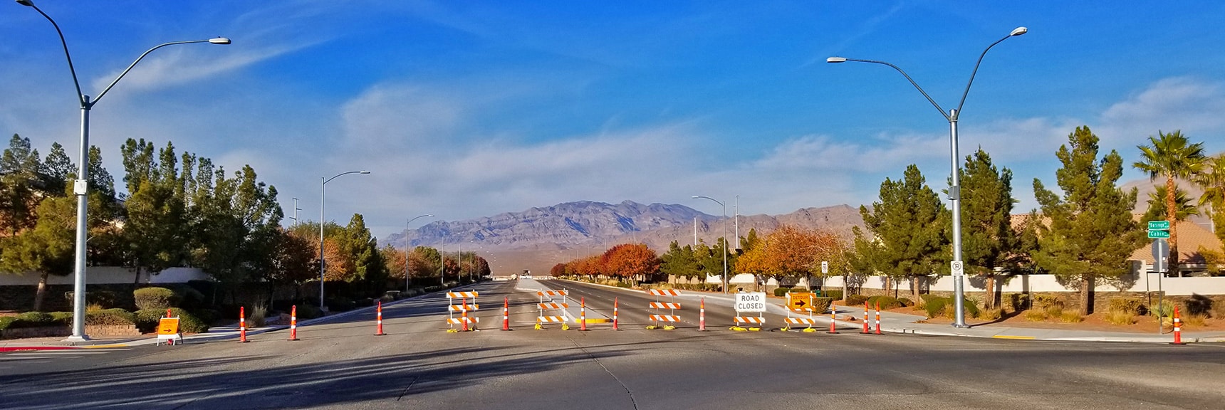 Blocked Off Northern Section of Durango, Construction Begins | Snapshot of Las Vegas Northern Growth Edge on January 3, 2021