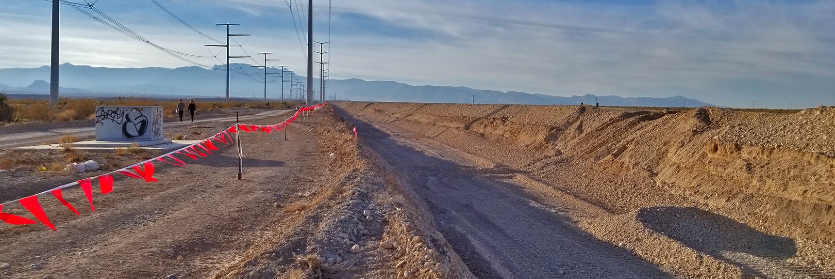 Moccasin Looking West Toward Hwy 95 and Mt. Charleston Wilderness. | Snapshot of Las Vegas Northern Growth Edge on January 3, 2021