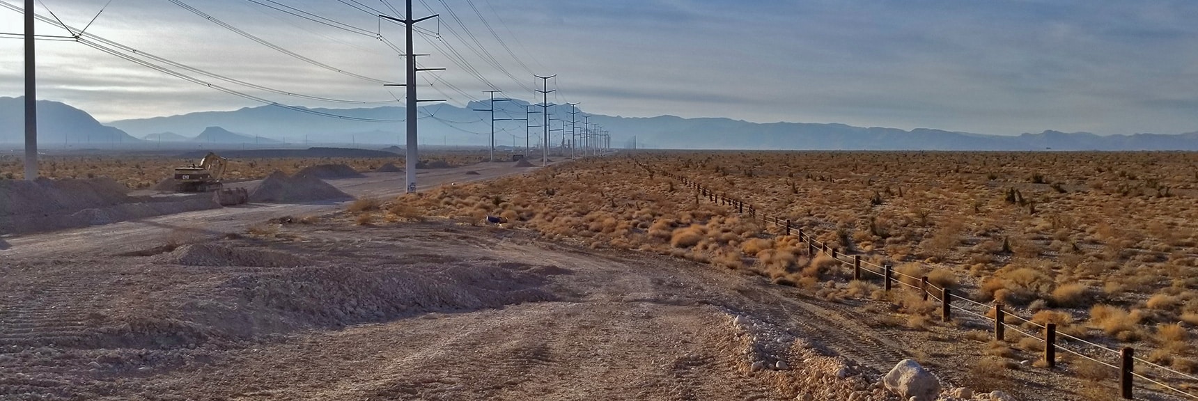 View West Down Moccasin Toward Hwy 95 and Me Charleston Wilderness. | Snapshot of Las Vegas Northern Growth Edge on January 3, 2021