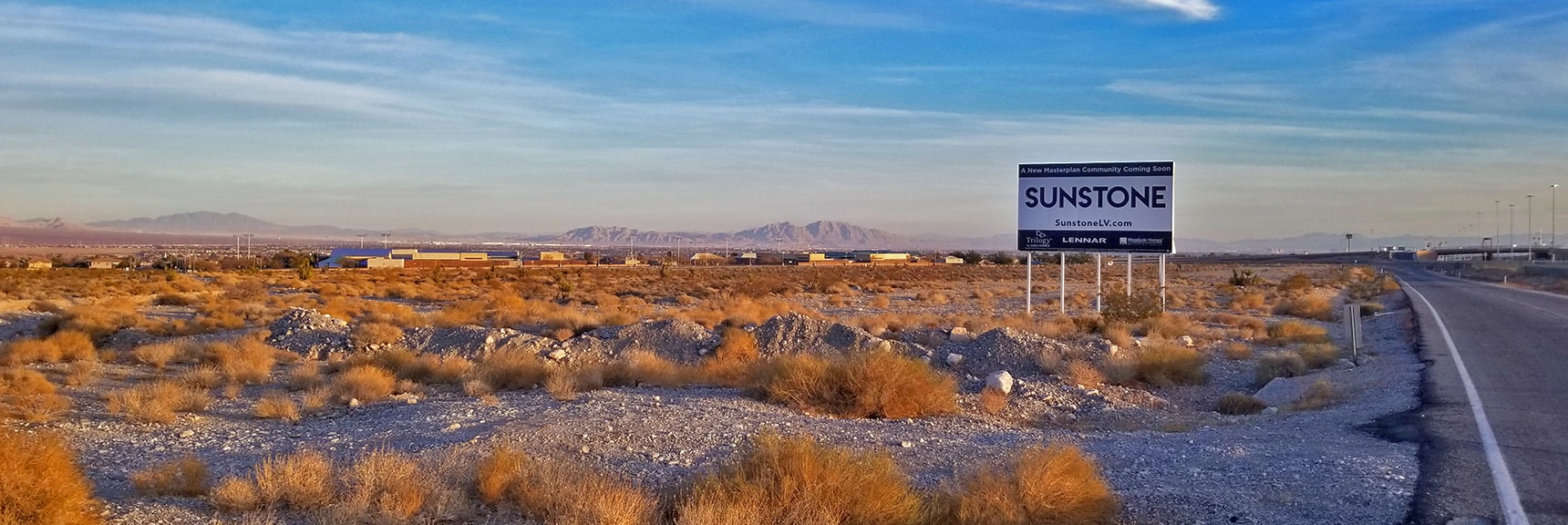 Sunstone Estates Just Before Development | Snapshot of Las Vegas Northern Growth Edge on January 3, 2021
