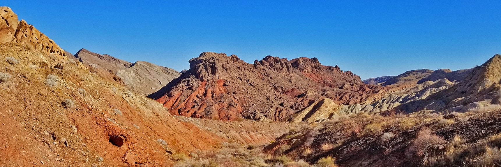 Rugged Terrain in the Hamblin Mt. Area Formed by Water's Action | Hamblin Mountain, Lake Mead National Conservation Area, Nevada