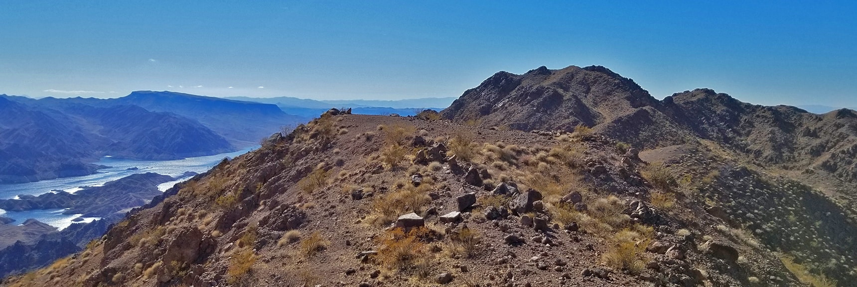 First View of Lake Mead from a Summit Ridge to the North of Hamblin Mt. | Hamblin Mountain, Lake Mead National Conservation Area, Nevada
