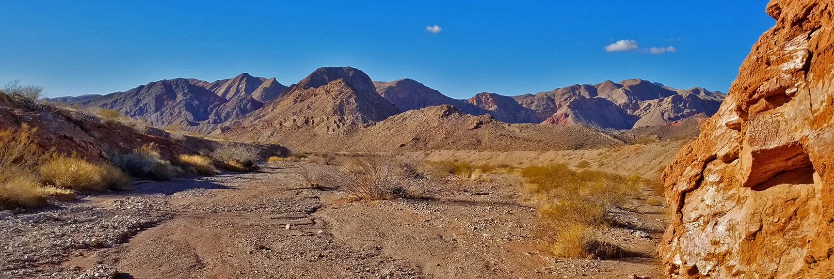 View of the Muddy Mts. as the Wash Opens Just East of Northshore Mile 18 | Hamblin Mountain, Lake Mead National Conservation Area, Nevada