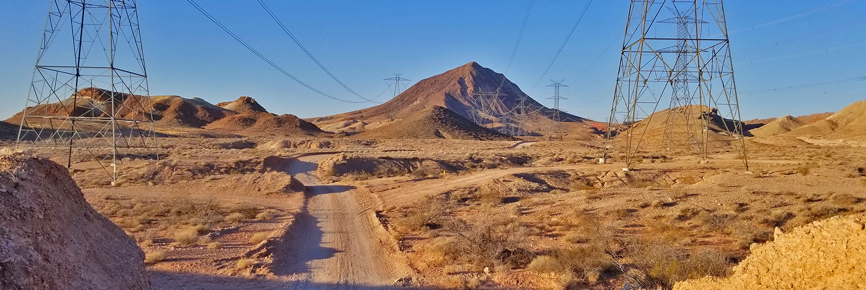 You Can Hear the Crackling of the Massive Power Lines Along This Route. | Lava Butte | Lake Mead National Recreation Area, Nevada