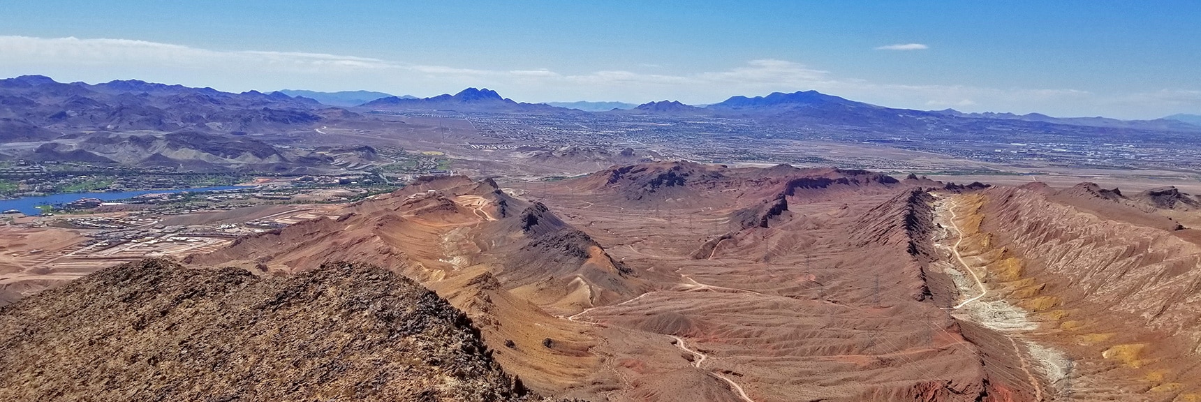 Southern View from the Summit. Full Circle Back to Lake Las Vegas | Lava Butte | Lake Mead National Recreation Area, Nevada