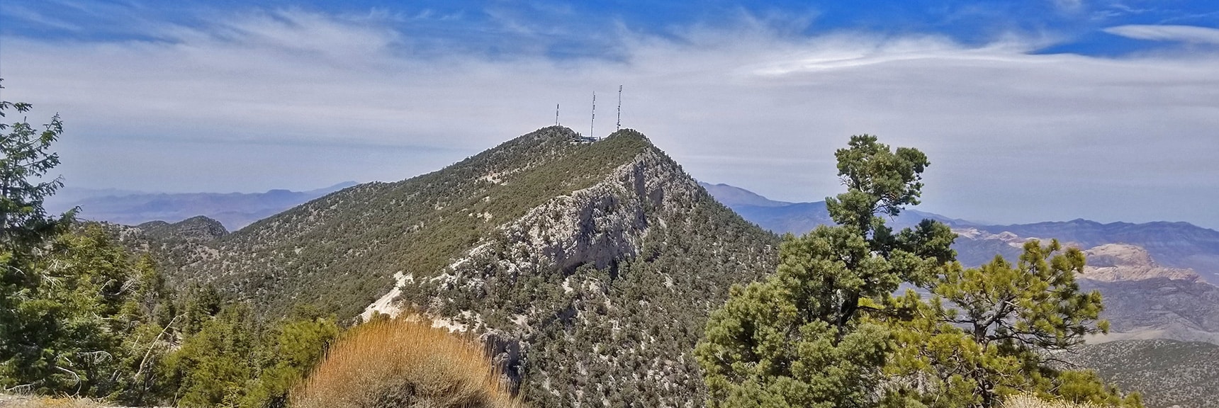 North Summit Viewed from the Mid-Summit. | Potosi Mountain Spring Mountains Nevada