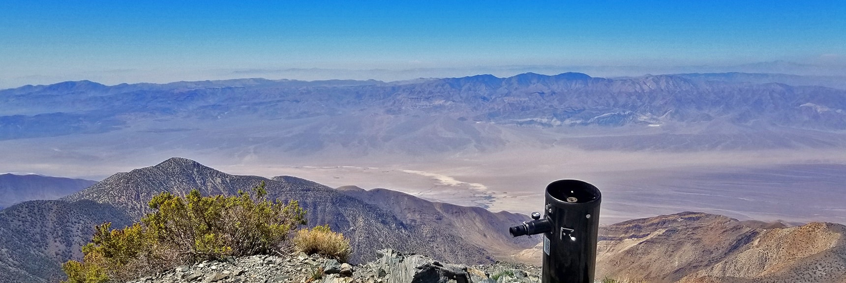 View Southwest from Telescope Peak Summit | Telescope Peak Summit from Wildrose Charcoal Kilns Parking Area, Panamint Mountains, Death Valley National Park, California