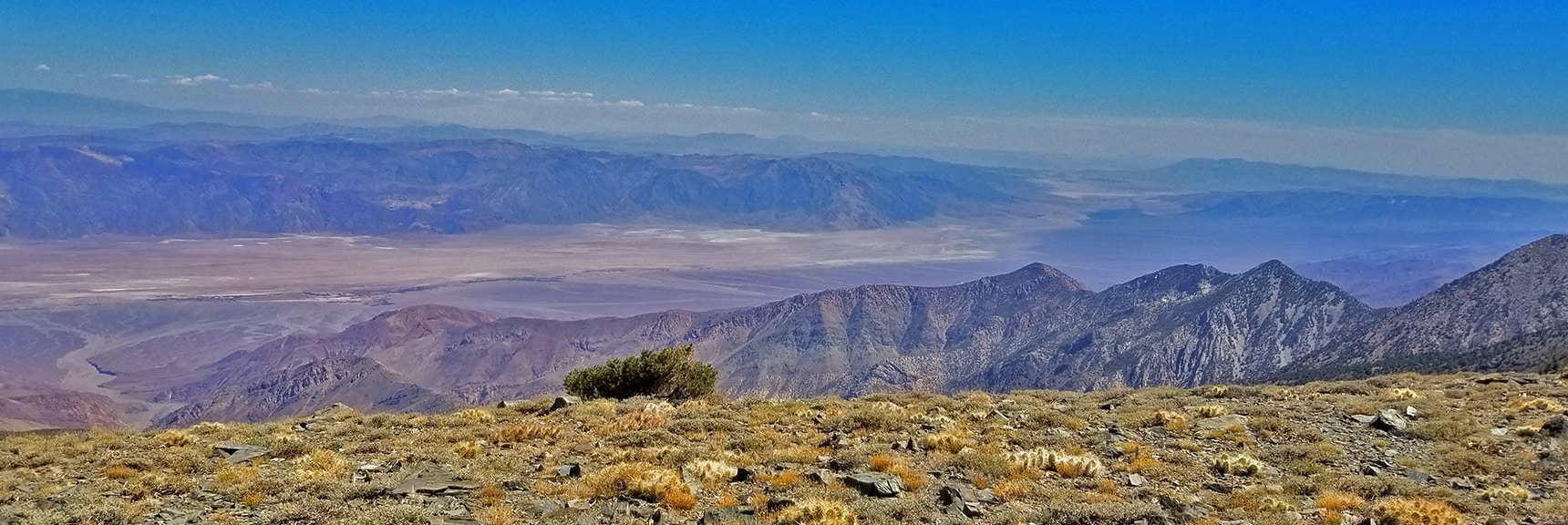 Southern Death Valley Stretches Out Below Bennett Peak Summit | Telescope Peak Summit from Wildrose Charcoal Kilns Parking Area, Panamint Mountains, Death Valley National Park, California