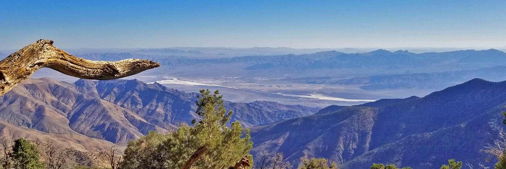 Death Valley (Furnace Creek Area Center) from Wildrose Peak Summit Ascent | Wildrose Peak | Panamint Mountain Range | Death Valley National Park, California