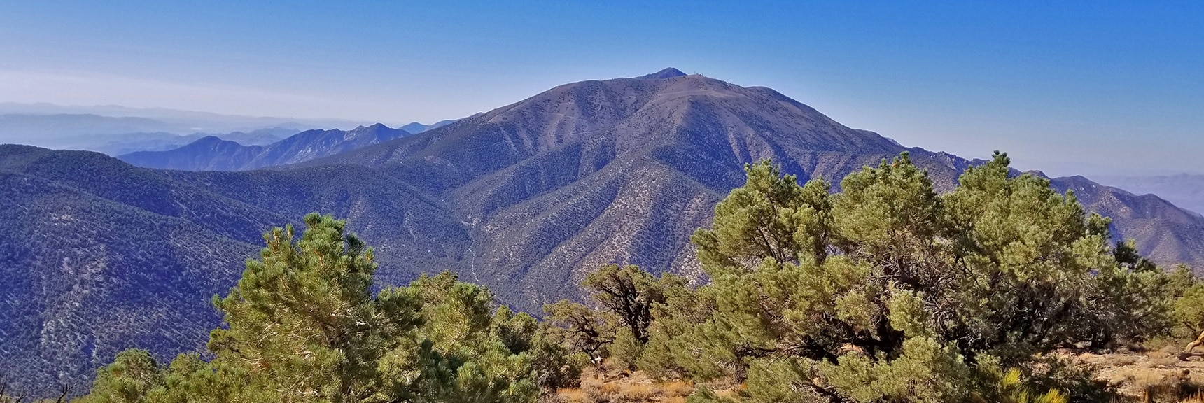 Telescope Peak, Bennett Peak and Rogers Peak from Near Wildrose Peak Summit | Wildrose Peak | Panamint Mountain Range | Death Valley National Park, California