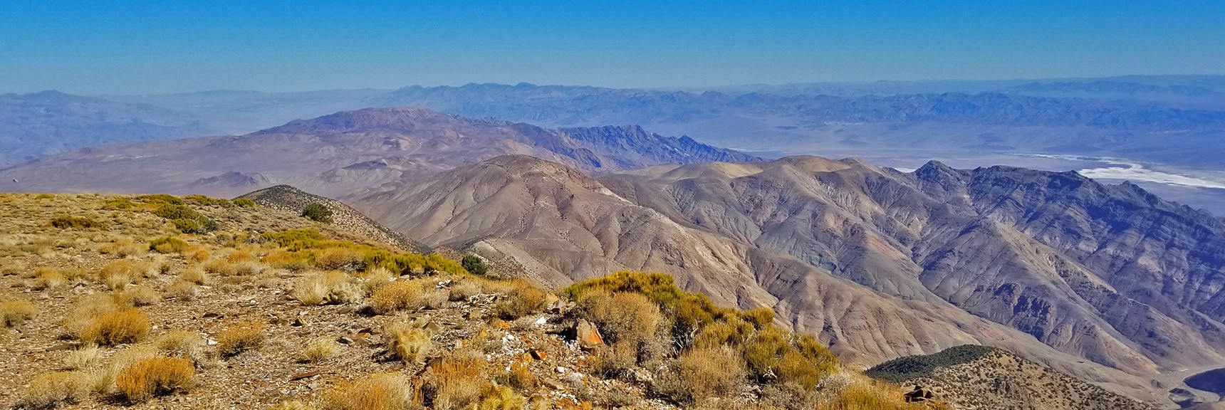View North Toward Aguereberry Point and Northern Death Valley from Wildrose Peak Summit | Wildrose Peak | Panamint Mountain Range | Death Valley National Park, California
