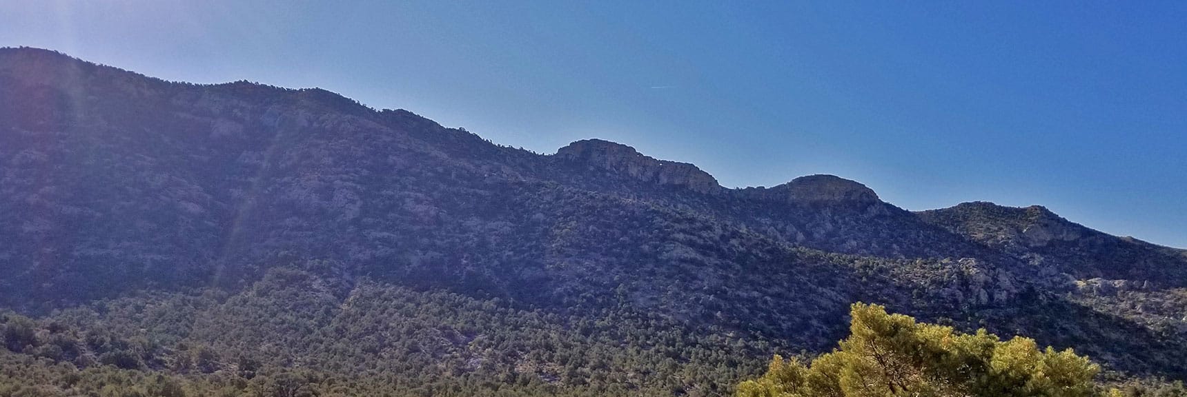 Potosi Summit Cliff Ridge | Potosi Mountain Northwestern Approach, Spring Mountains, Nevada