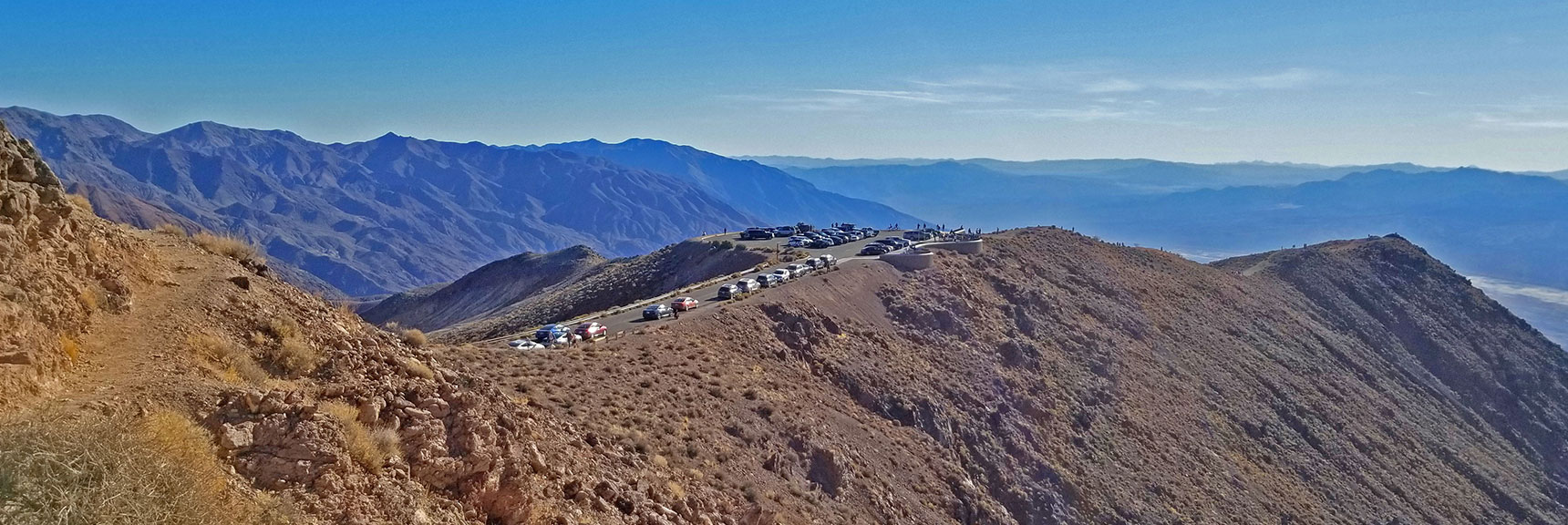 Descending Dante's Ridge, Dante's View in Sight Below | Dante's View to Mt. Perry | Death Valley National Park, CA