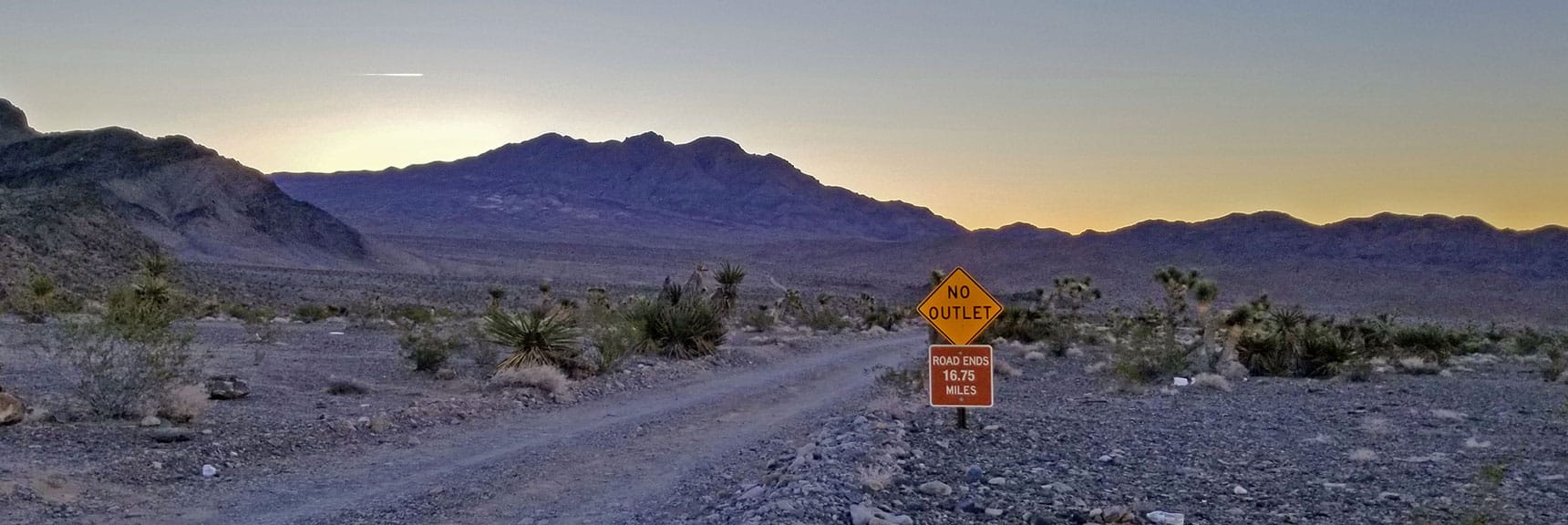 Connecting with Gass Peak Road After Traversing Some Wilderness. Gass Peak Trailhead Should Be About 8 Miles. There IS Possibly an Outlet for 4WDs! | Gass Peak Grand Crossing | Desert National Wildlife Refuge to Centennial Hills Las Vegas via Gass Peak Summit by Foot