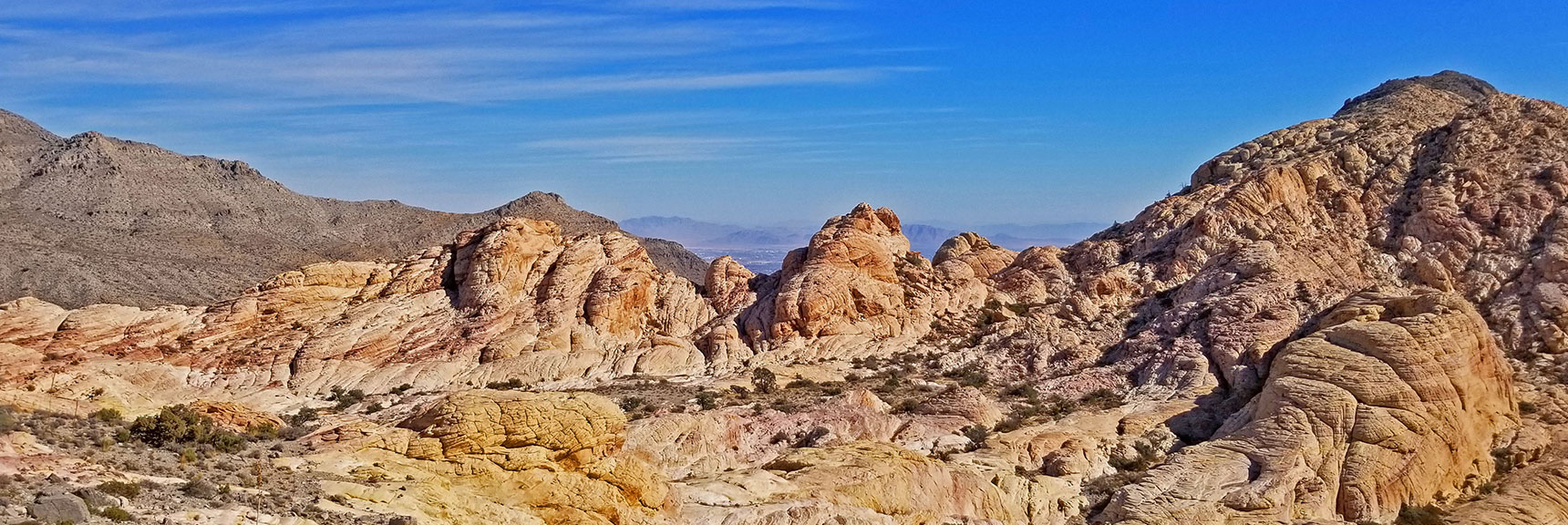 Las Vegas Valley in the Distance Down Brownstone Basin | Kraft Mountain, Gateway Canyon Loop, Calico Basin, Nevada