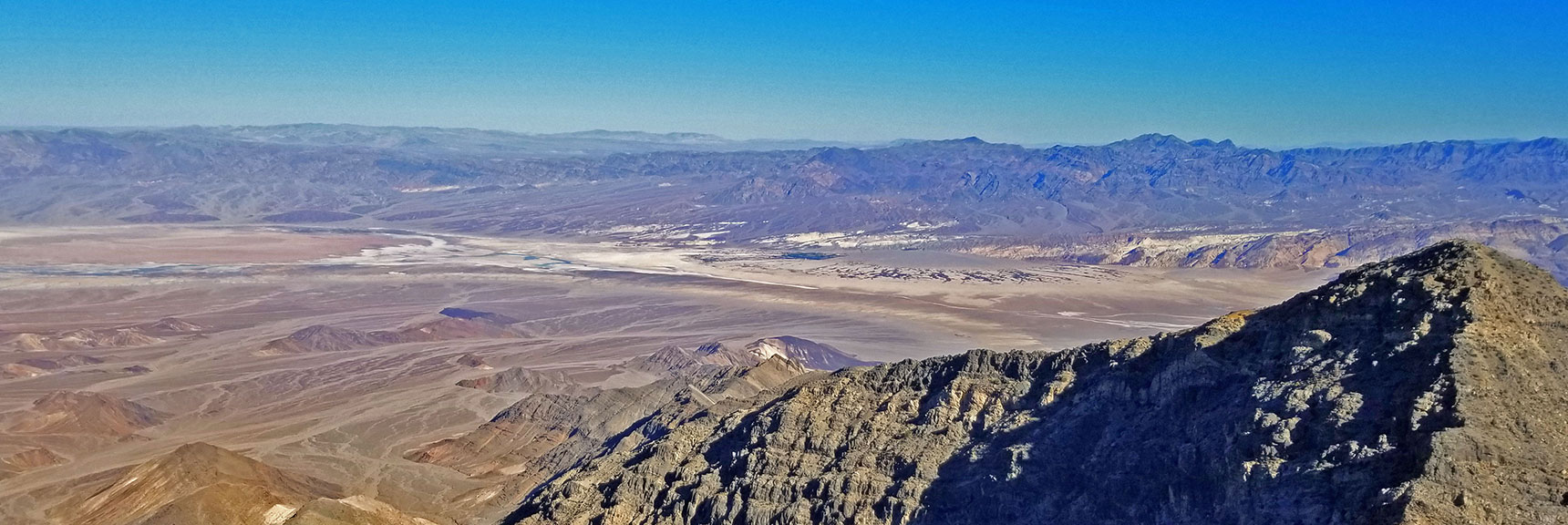View Toward Furnace Creek Ranch and The Inn at Death Valley | Aguereberry Point | Panamint Mountain Range | Death Valley National Park, California