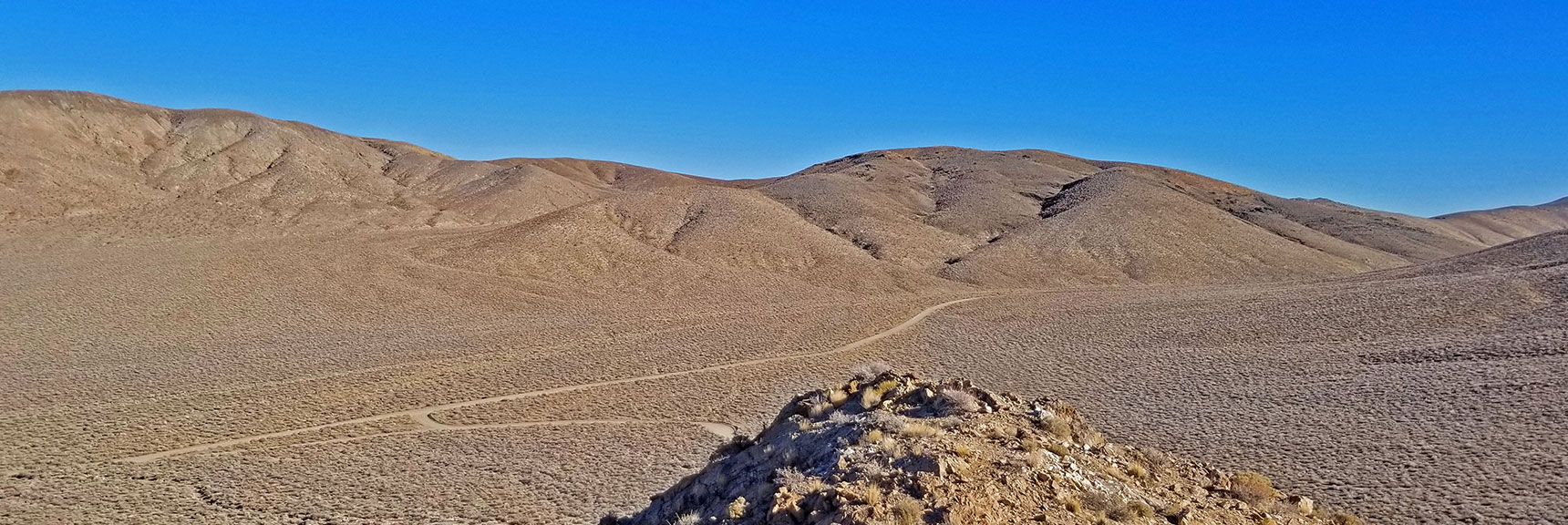 Aguereberry Point Road from Summit of Providence Ridge | Eureka Mine, Harrisburg, Cashier Mill, Death Valley, California