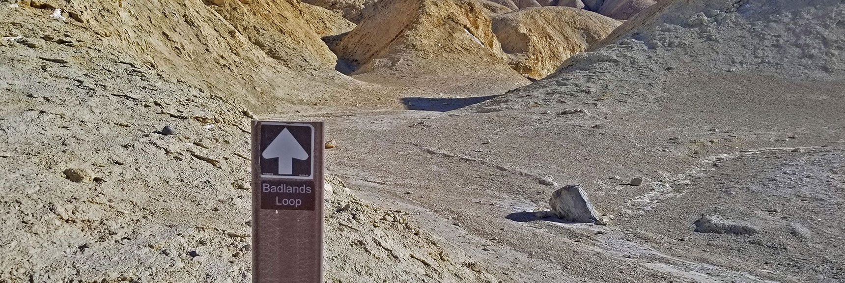 Now We're on the Badlands Loop Heading Toward Zabriskie Point. | Golden Canyon to Zabriskie Point | Death Valley National Park, California