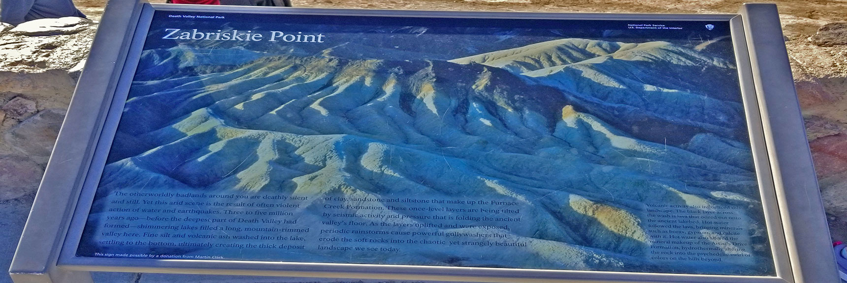 Zabriskie Point Interpretive Sign | Golden Canyon to Zabriskie Point | Death Valley National Park, California