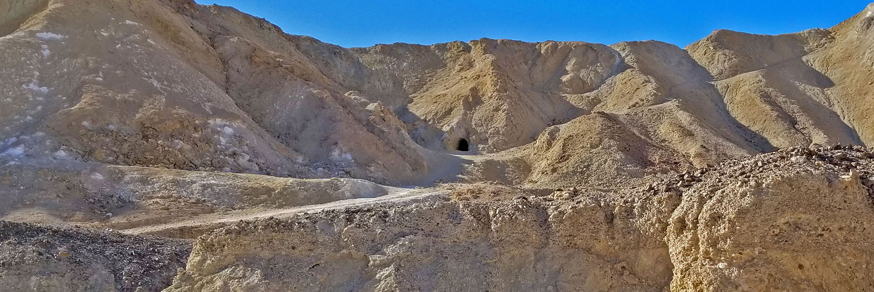 Interesting Cave in the Golden Hills Around Gower Gulch. | Golden Canyon to Zabriskie Point | Death Valley National Park, California