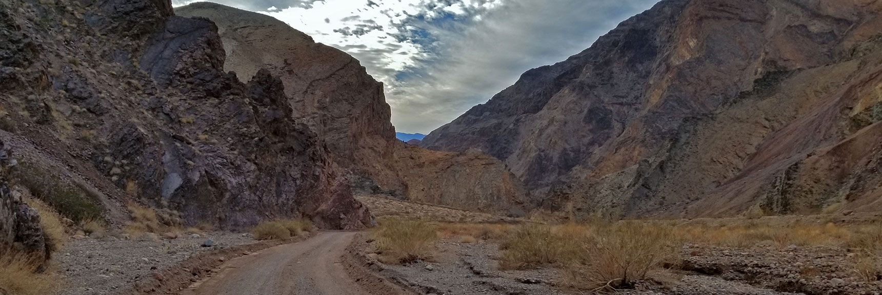 Continuing Down Titus Canyon Below the Petroglyphs. | Titus Canyon Grand Loop by Mountain Bike | Death Valley National Park, California