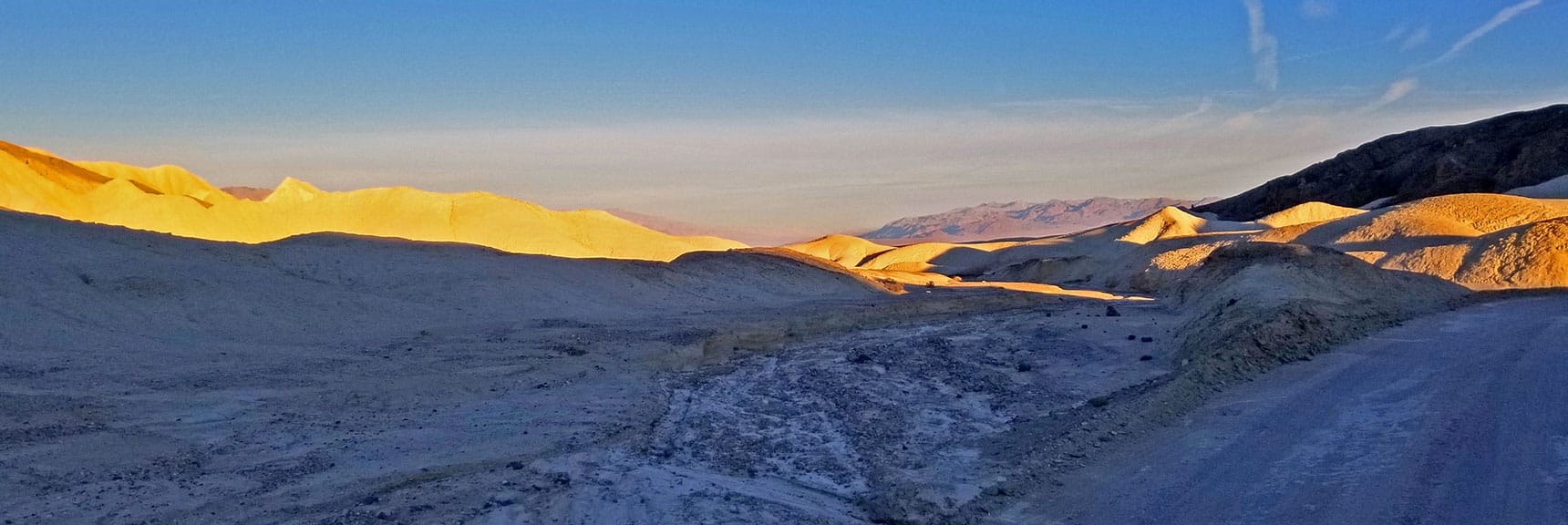 Ground Filled with White Borax Ore | Twenty Mule Team Canyon | Death Valley National Park, California