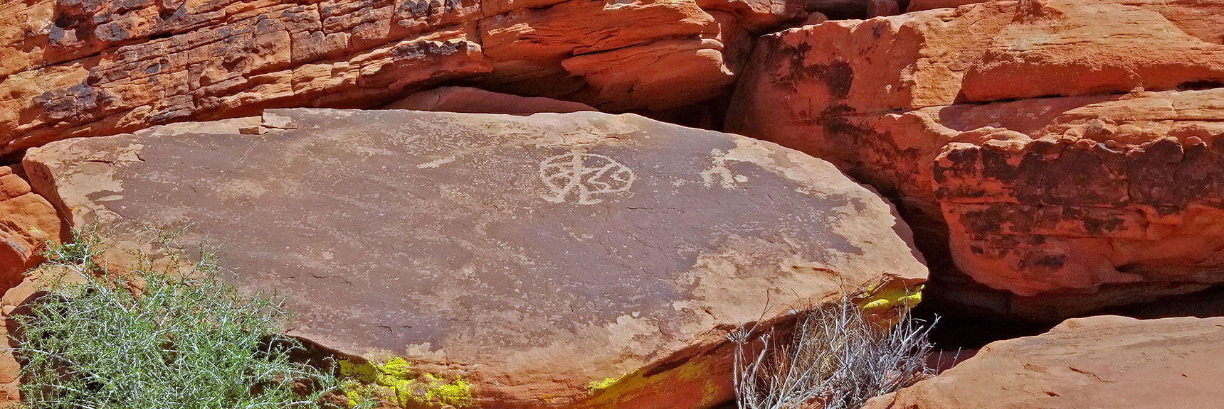More Modern Graffiti Petroglyph Attempts | Little Red Rock Las Vegas, Nevada, Near La Madre Mountains Wilderness