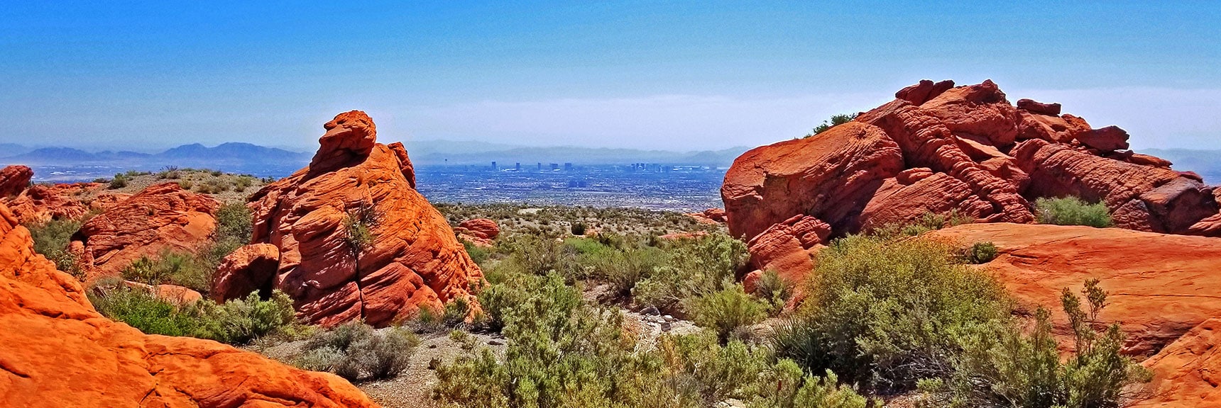 Another View Toward Frenchman Mt and Las Vegas Strip | Little Red Rock Las Vegas, Nevada, Near La Madre Mountains Wilderness