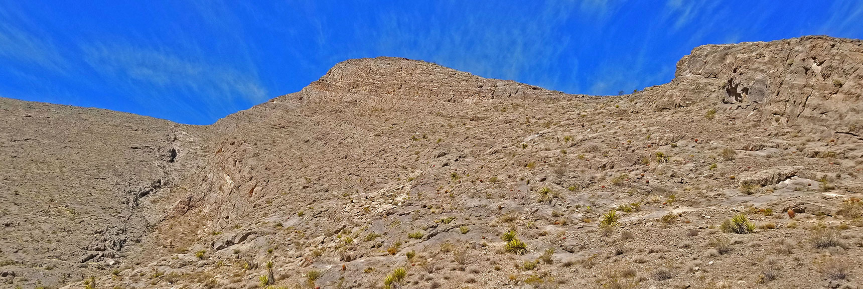 Eastern Views of Cheyenne Mt Summit Ridge from the Toove Trail Along Ridge Base | Cheyenne Mountain | Las Vegas, Nevada