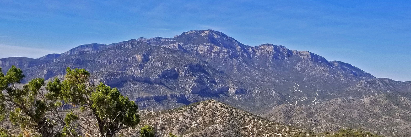 Potosi Mountain South of High Ridgeline, Across Hwy 160 | Windy Peak | Rainbow Mountain Wilderness, Nevada