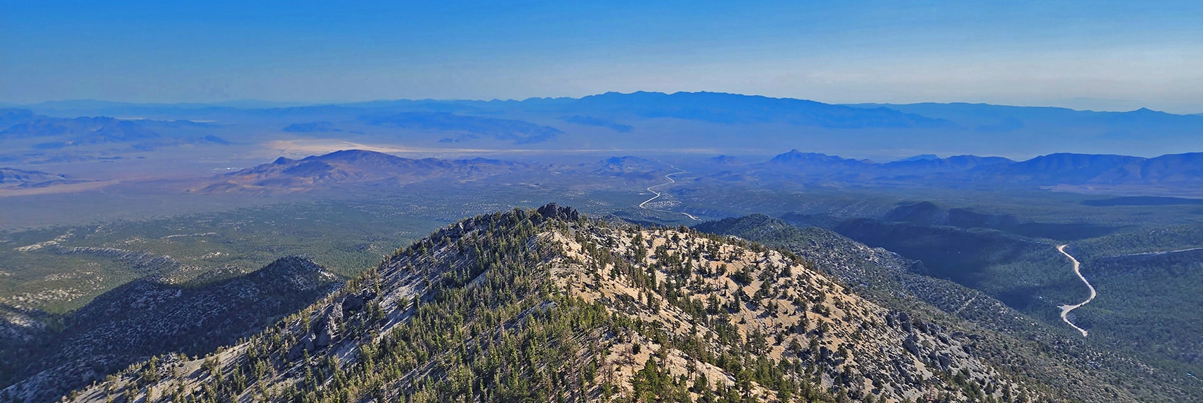 Black Rock Sister, Sheep Range, Bass Peak from Sisters North Summit. | Sisters North | Lee Canyon | Mt Charleston Wilderness | Spring Mountains, Nevada