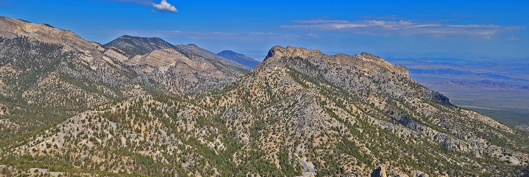 Macks Peak from Sisters North Summit | Sisters North | Lee Canyon | Mt Charleston Wilderness | Spring Mountains, Nevada