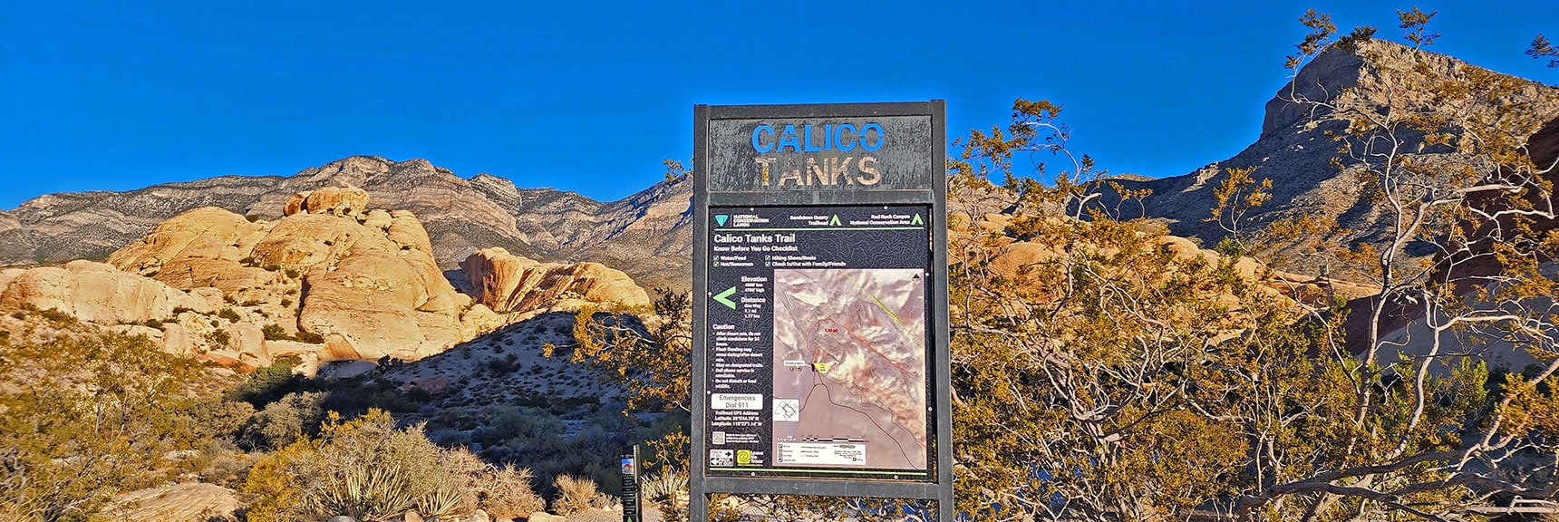 Trailhead Sign for the Calico Tanks Trail | Calico Tanks | Red Rock Canyon National Conservation Area, Nevada