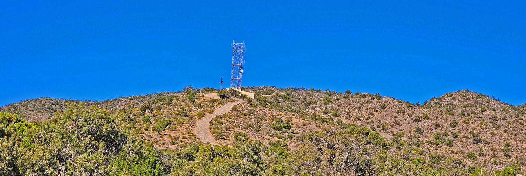 1st Waypoint: Communications Tower, Beginning of Trail. | Hollow Rock Peak | Rainbow Mountain Wilderness, Nevada