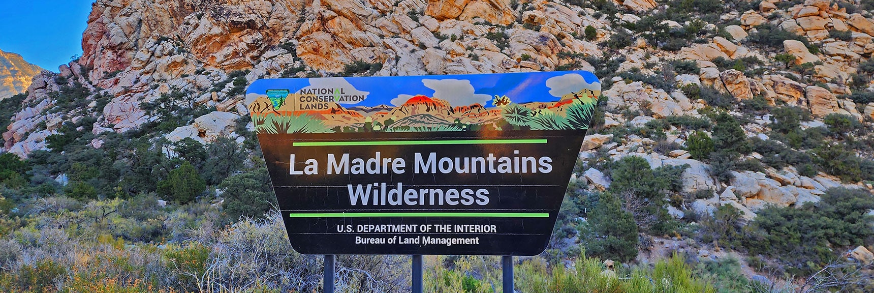 Enter La Madre Mts Wilderness as You Round West Side of White Rock Mt | Keystone Thrust West Summit Above White Rock Mountain | La Madre Mountains Wilderness, Nevada