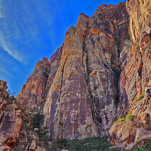 Rainbow Mountain Eastern Cliffs Rock Climbers | Rainbow Mountain Wilderness, Nevada