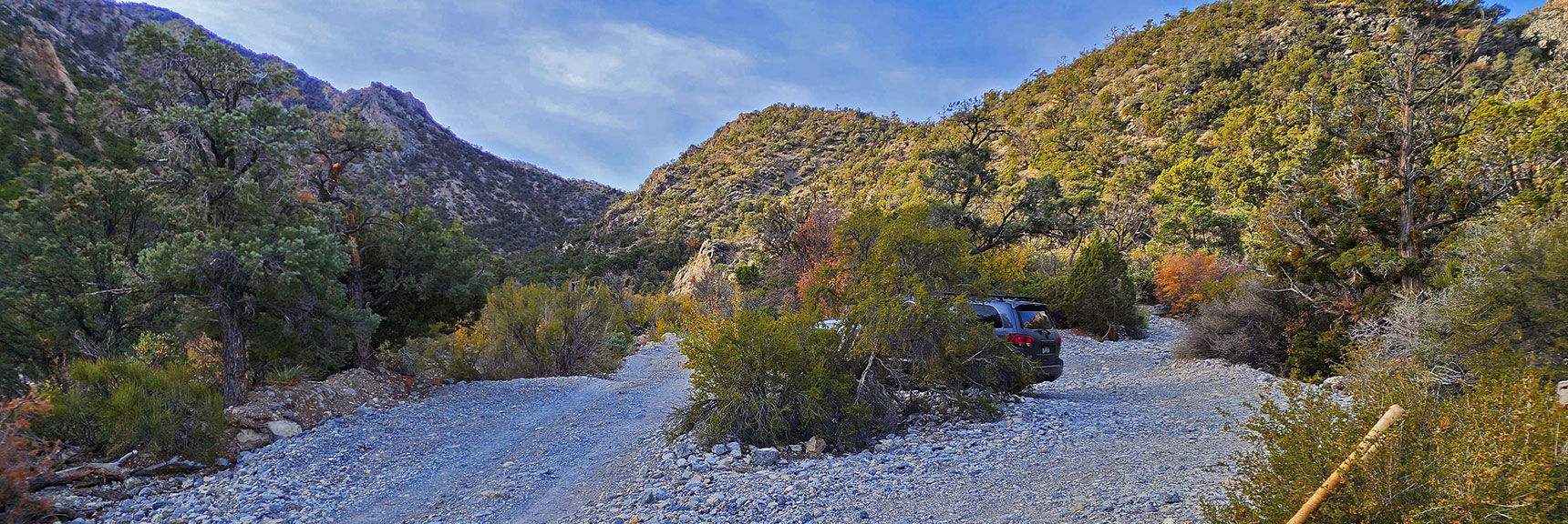 Unmarked Trailhead to Ascent Ridge is Opposite This Parking Area. | North Upper Crest Ridgeline | Rainbow Mountain Wilderness, Nevada