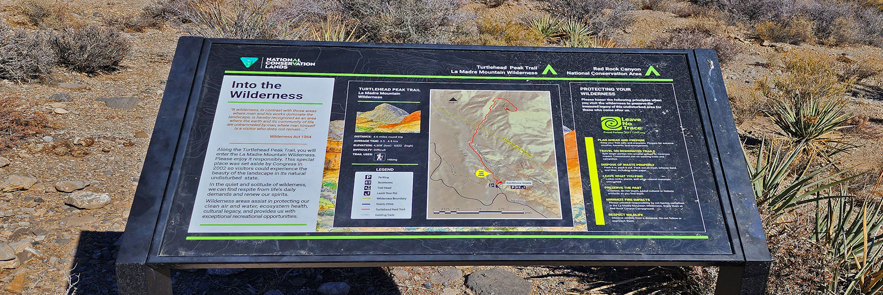 Turtlehead Peak Interpretive Display | Turtlehead Peak | Red Rock Canyon National Conservation Area, Nevada