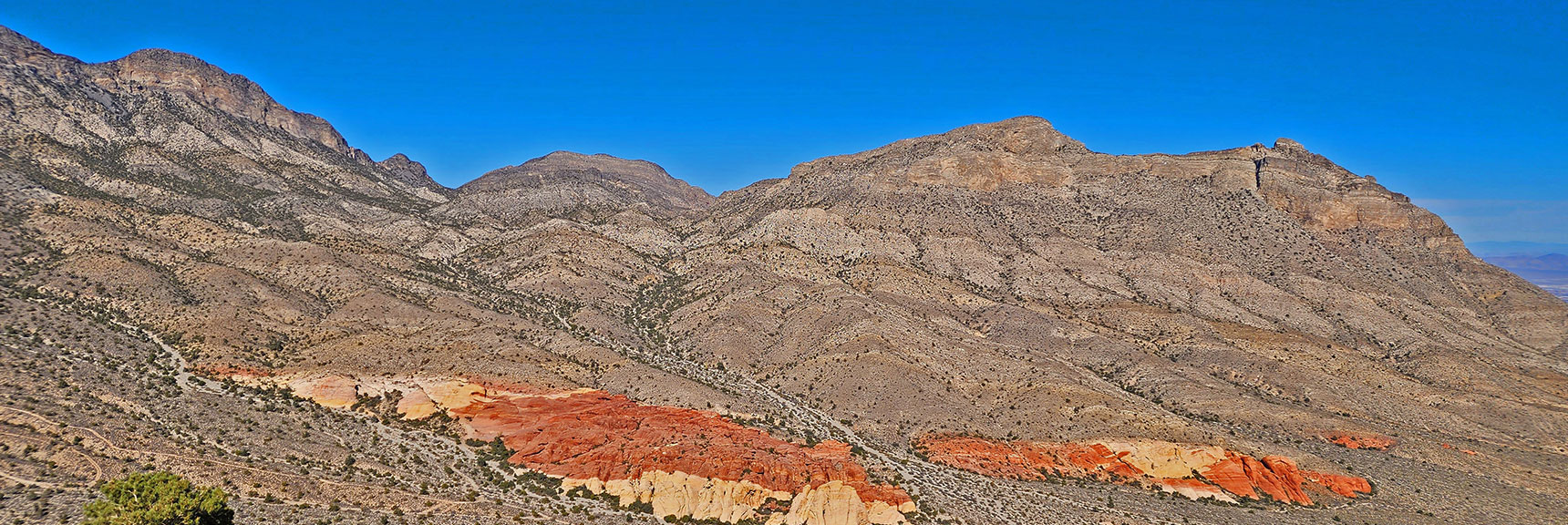 Lower Calico Hills with Damsel Peak (Pincushion Peak) Background | Turtlehead Peak | Red Rock Canyon National Conservation Area, Nevada
