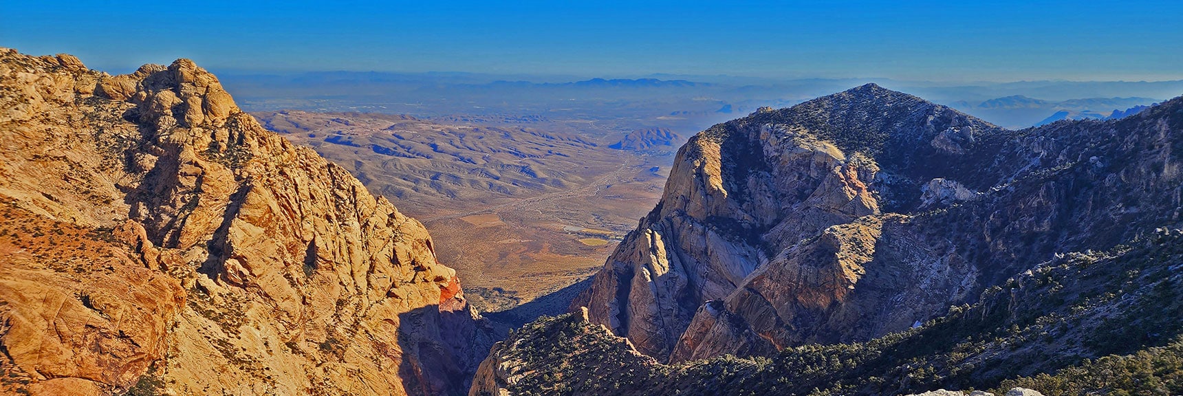 Lower Edge of Indecision Peak Ridge | Rainbow Mountains Mid Upper Crest Ridgeline from Lovell Canyon, Nevada