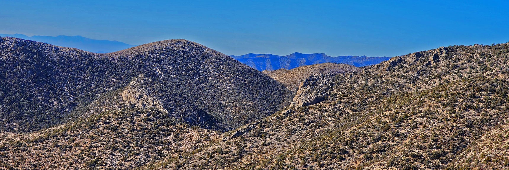 Northwestern View from Ridgeline | Rainbow Mountains Mid Upper Crest Ridgeline from Lovell Canyon, Nevada