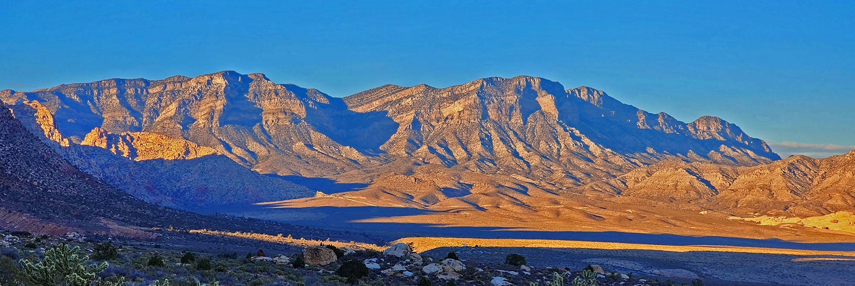 Left to Right: El Bastardo Mt, Burnt Peak, El Padre Mt., La Madre Mt. | Oak Creek Canyon North Branch Toward Rainbow Mountains Upper Crest Ridgeline | Rainbow Mountain Wilderness, Nevada